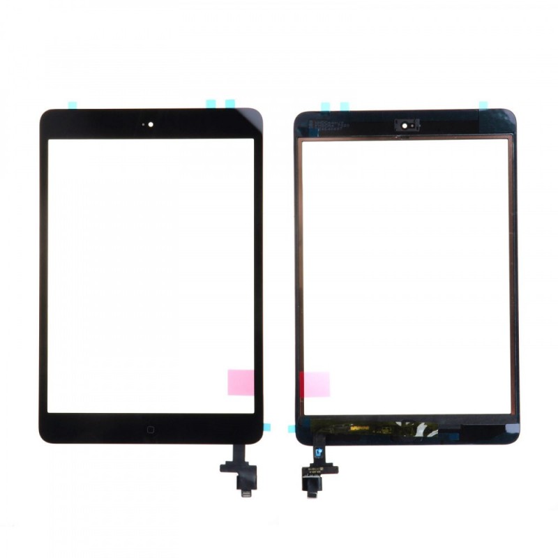 Vitre tactile iPad Mini 1/2 Noir compatible